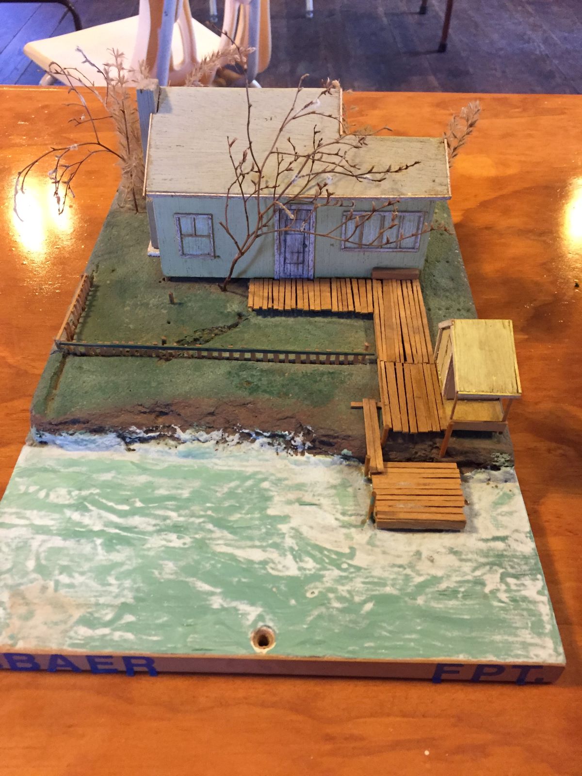 Miniature Bay House Baer Family 